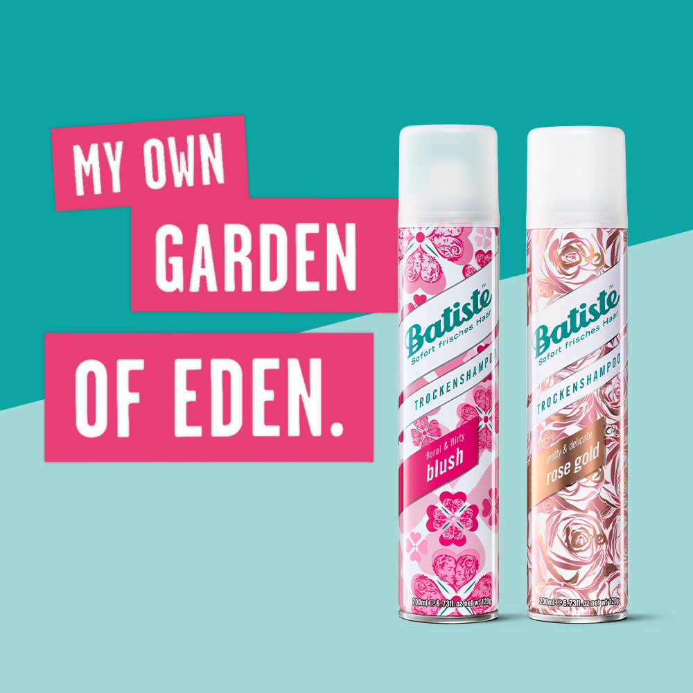 Die Playful Scents Trockenshampoos von Batiste frischen dein Haar in nur wenigen Sekunden auf, geben ihm mehr Griffigkeit und leichtes Volumen für tolle Styles. 