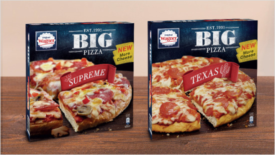 Echte Klassiker, wie die BIG Pizza Supreme oder die BIG Pizza Texas sind auch dabei. 