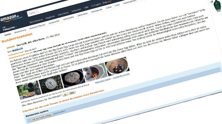 ... als Online-Testreport auf Produktbewertungsplattformen wie amazon.de, ....