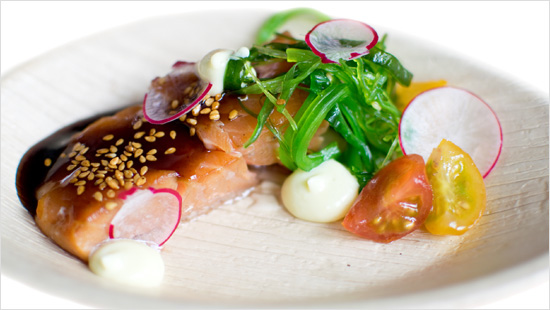 Lachs auf Asiatisch.