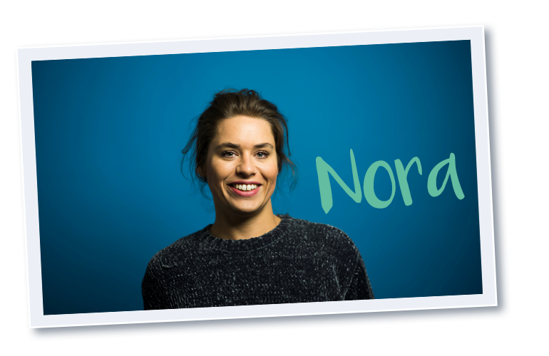 Nora begrüßt uns zum Projekt