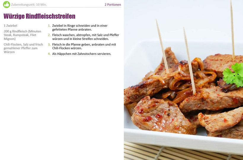 BodyChange Classic: Würzige Rindfleischstreifen