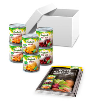 Das Startpaket im Projekt mit Bonduelle.