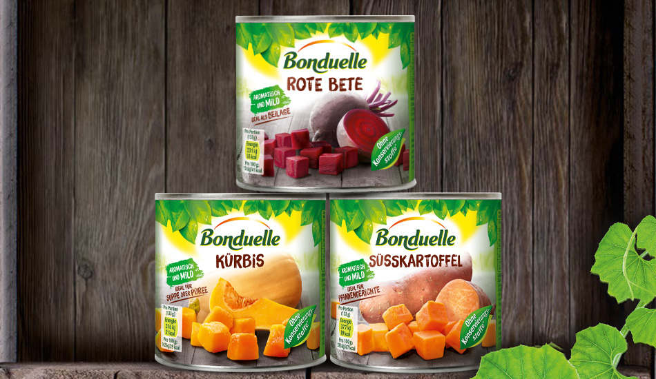 Bonduelle traditionelle Gemüse-Sorten im trnd-Projekt.