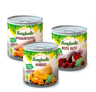 Bonduelle traditionelle Gemüse-Sorten im Überblick