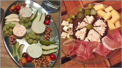 Boursin kann schön auf einer Platte präsentiert werden.