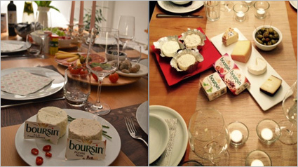Mit Boursin sieht jeder gedeckte Tisch gut aus.