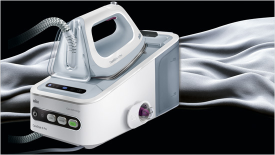 … die Style Care 5 IS 5055 eine Turbo-Funktion, mit der Du selbst aus schweren Stoffen hartnäckige Falten mit höherer Temperatur und extra Dampf schnell und einfach entfernst.