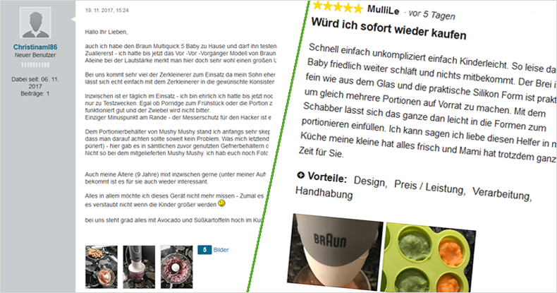 Ausführliche Online-Testreportagen im eltern-forum.at (trnd-Partnerin Handan) und auf brakc.ch (trnd-Partnerin Mulli2011).