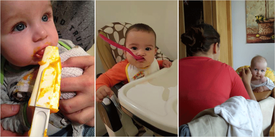 ... und unsere Kleinen mit selbstgemachtem Brei verwöhnt.