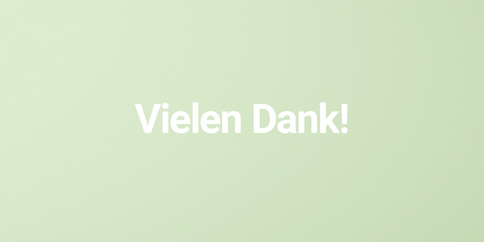 Vielen Dank vom Braun Team und von trnd! 