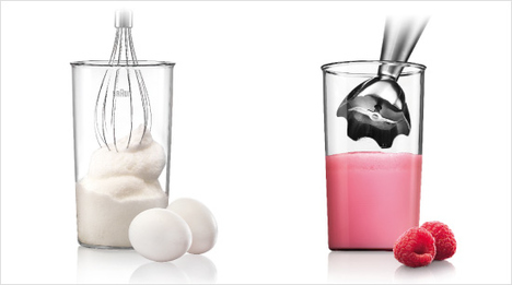 … Schneebesen zum Aufschlagen von Eiern oder Sahne sowie ein Mix- und Messbecher enthalten. Mit …