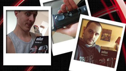 Die Startpakete mit dem Braun Series 5 kommen an.