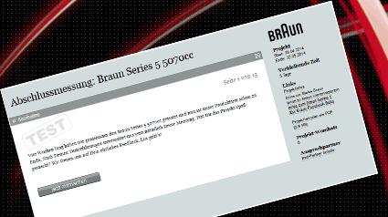 Gebt Eure Meinung zum Braun Series 5 in der Abschlussumfrage weiter.