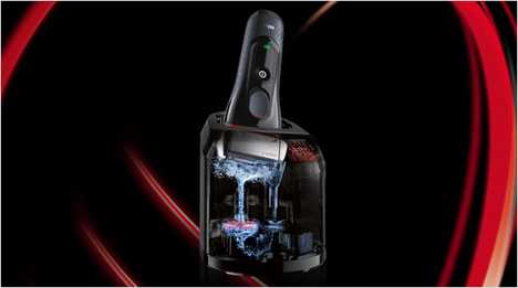 … eine 3-Stufen Reinigungs- und Ladestation auf Alkoholbasis. Sie reinigt, lädt und pflegt den Rasierer auf Knopfdruck. Ein Team aus 100 trnd-Partnern … 