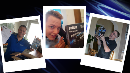 Die Startpakete mit dem Braun Series 9 sorgen für Freude.