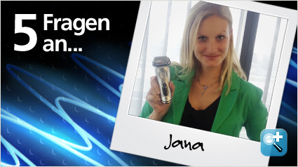 Jana, unsere Ansprechpartnerin im trnd-Projekt mit Braun begrüßt uns heute.