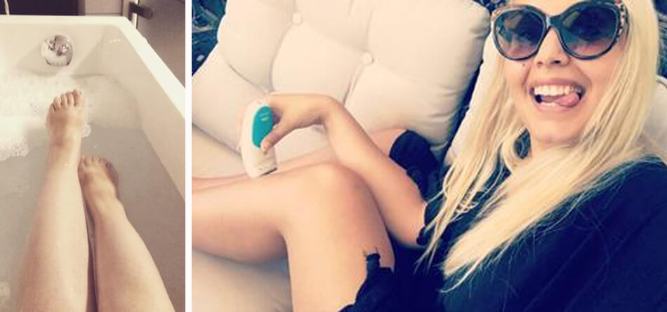 ... den Sommer genoßen und unsere glatten Beine gezeigt ...