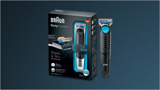 Den Body Groomer Braun BG5010 macht ein Kombimodus aus Trimmer und Rasierer aus, der die Haarentfernung noch sanfter macht.  
