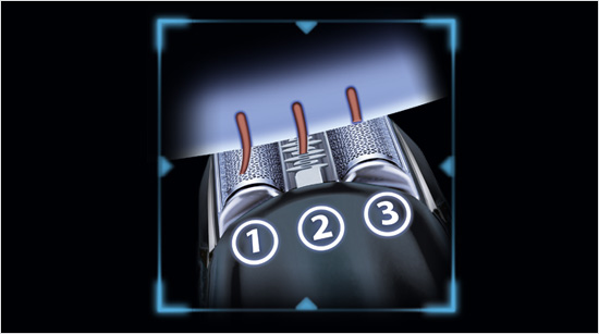 … mit der verbesserten Scherfolie OptiBlade und dem 3-fach-Schersystem für eine gründliche Rasur. Der WaterFlex ist für den Einsatz unter Dusche optimiert und … 