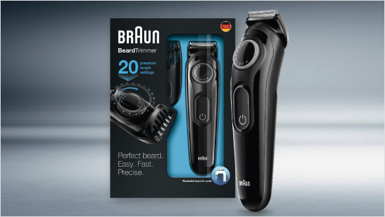 Vier Geräte nehmen wir in diesem trnd-Projekt unter die Lupe: Den BT 3020, der Gesichts- und Kopfhaare auf Längen zwischen 1 mm und 10 mm trimmt.