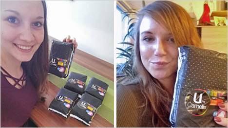 Erfolgreicher Einkauf für unser trnd-Projekt mit den U by Camelia Ultra Binden!