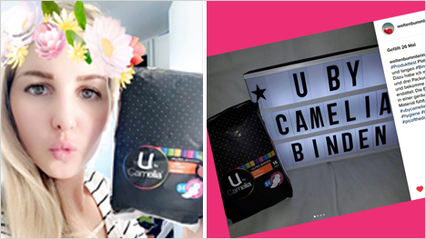 Auch online nicht aufzuhalten - wir machen U by Camelia im World Wide Web bekannt.