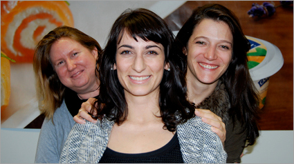 Das Marketing Team von Cantadou: Barbara (l.), Anna (m.) und Laetitia (r.). 