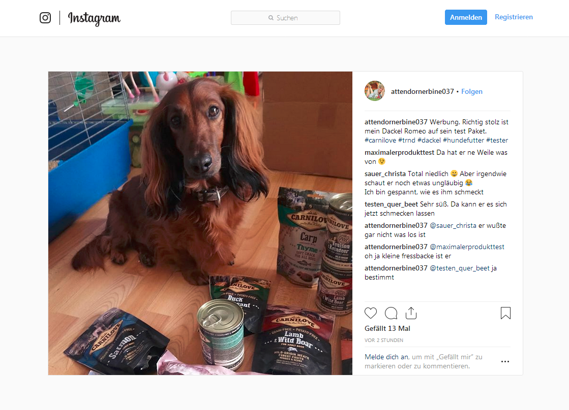 trnd-Partnerin bella029 teilte ihren Ersteindruck sofort mit ihren Freunden und Followern auf Instagram. Sehr schön! :-)