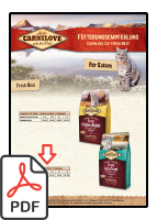 Carnilove Fresh: Fütterempfehlung für Katzen
