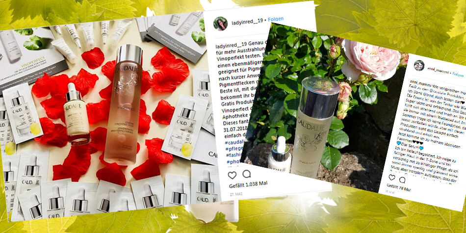 Auch online wurde von Caudalie Vinoperfect berichtet.