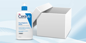 Das Startpaket im trnd-Projekt mit CeraVe Feuchtigkeitslotion.