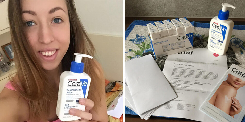 trnd-Projekt mit CeraVe Feuchtigkeitslotion: Die Startpakete treffen ein.