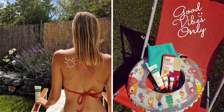 ... im Sonnenstuhl im eigenen Garten oder auf dem Balkon ...