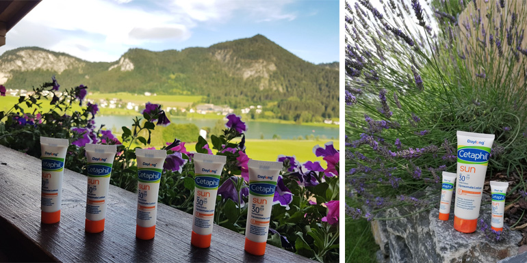 Ob in den Bergen oder am Wasser: Wie ist der erste Eindruck von Cetaphil® Sun Daylong™ Liposomale Lotion SPF 30?
