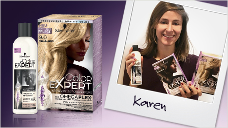 Unsere Ansprechpartnerin bei Schwarzkopf: Karen.