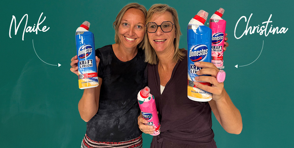 Christina und Maike aus dem Domestos Team