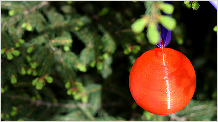 trnd-Partnerin sunshine12 hatte die Idee, Christbaumschmuck mit dem 3D Idea Builder zu drucken. So könnte der Baum aussehen, wenn der Dremel 3D-Drucker darunter liegt.