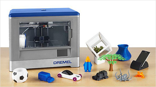 Damit bietet der neue 3D-Drucker von Dremel Familien mit Kindern, Bastlern, Heimwerkern und Designern nahezu unbegrenzte Gestaltungsmöglichkeiten.