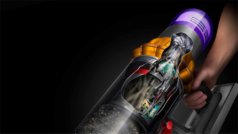 Dyson kabellose Staubsauger Staubpartikel zählen