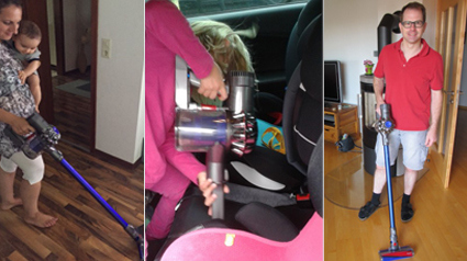Kinderleichtes Saugen mit dem Dyson v6 fluffy.