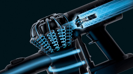 Der Motor des Dyson v6 fluffy