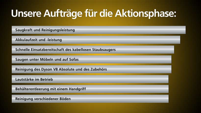 Die Reportageaufträge sind da.