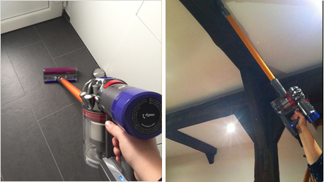 ...haben vom Boden bis zur Decke und alles, was dazwischen liegt gesaugt...