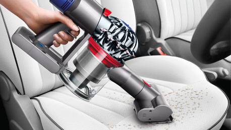 Mini-Elektrobürste: Zum Entfernen von Tierhaaren und tiefsitzendem Schmutz von Polstern.