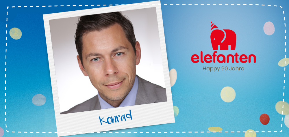 Unser Ansprechpartner bei elefanten: Konrad.
