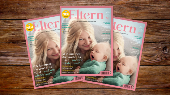 Die Zeitschrift ELTERN ist die ideale Begleiterin für alle werdenden und frischgebackenen Eltern.
