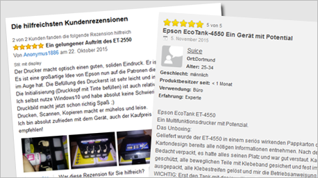 Endspurt: Unsere Bewertungen zu Epson EcoTank.