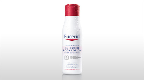 … selbst sensible und trockene Haut sofort pflegt und schützt. Die In-Dusch Body Lotion von Eucerin spendet sofort Feuchtigkeit, …