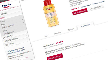 Wir vergeben Sterne für die Eucerin pH5 Hautschutz Produkte.